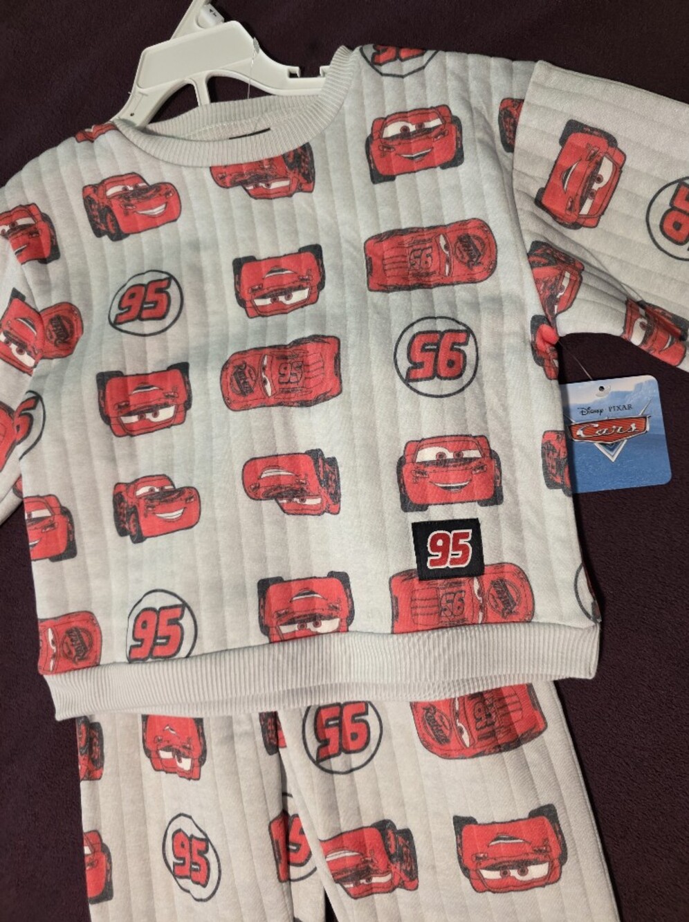 Cars Lightning McQueen Red Kids Sweatshirt Outfit